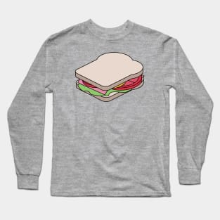 Unexploded Sandwich Diagram Long Sleeve T-Shirt